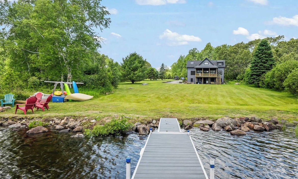 Rangeley House | A Beauty At Sunrise - Water View of Haley Pond a mile from downtown Rangeley