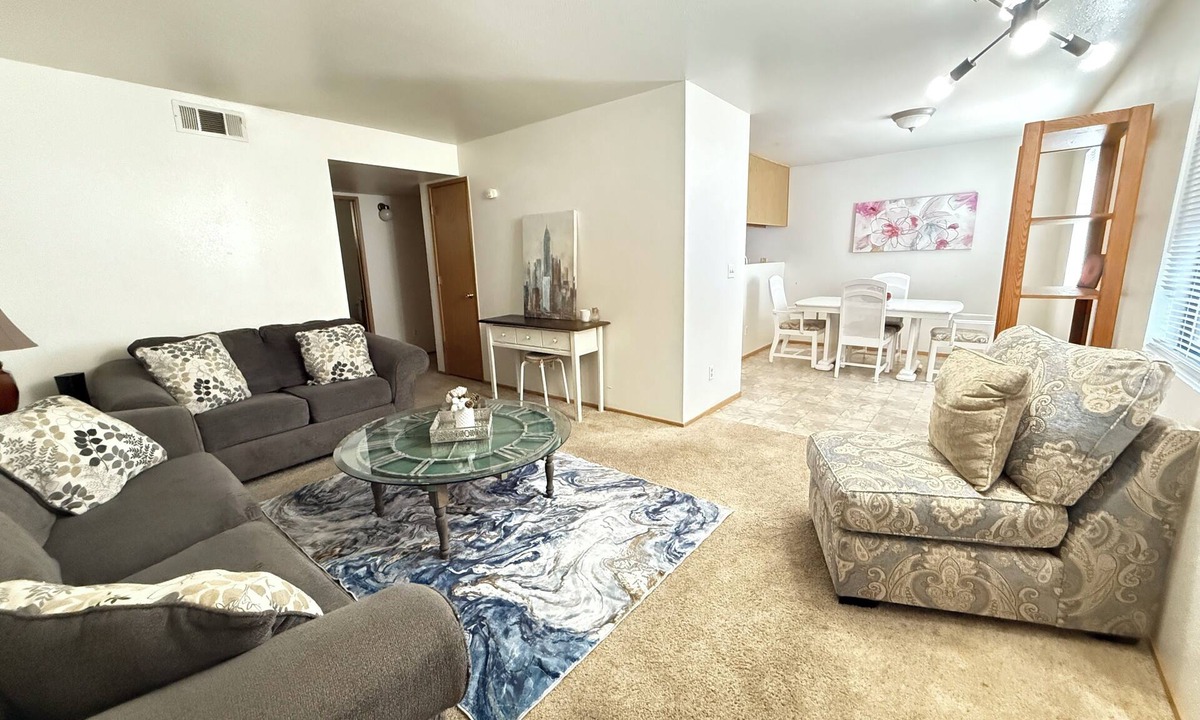 Redding Apartment | Charming 2-bedroom Gem! Bright 2BR, Pool, Dogs Welcome 30+ Day Stays. Wash/Dryer