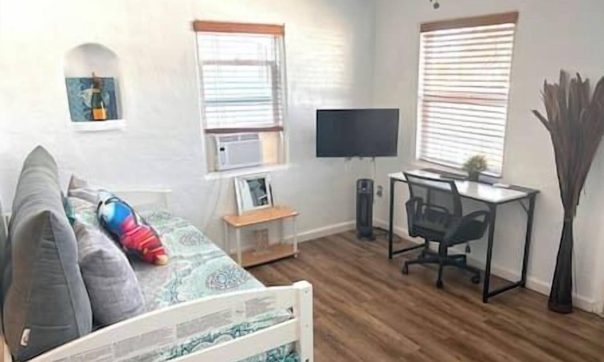 Bridgeview Apartment | Cute Casita in North Park with backyard, firepit, playset, walk everywhere