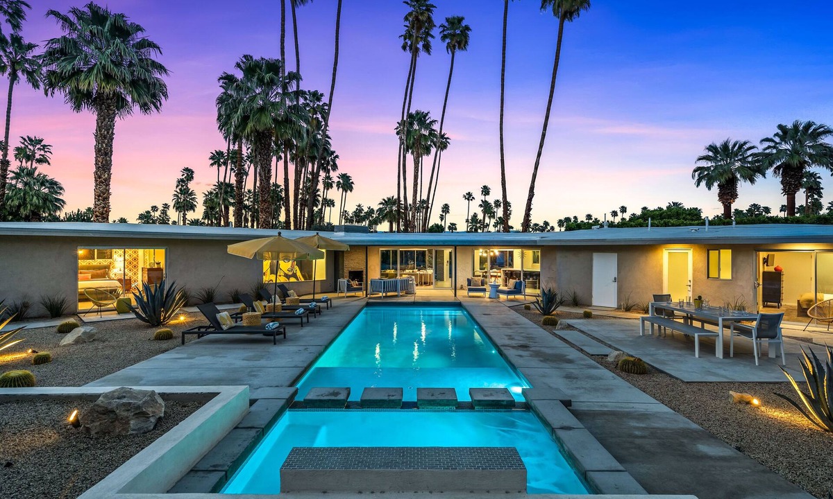 Deep Well Ranch House | Deepwell Modern – Luxury Mid-Century Villa with Pool, Spa, Courtyard & Mountain Views