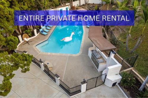Mount Helix House | Entire Private Home with Pool, Sauna, Gym, 3 Bed, Parking Yard, Ranch Style, 2 Bedroom 2 Bathrooms, Available Now
