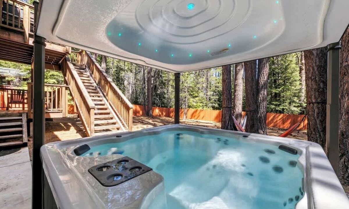 Tahoe Paradise Cabin | Family Cabin with Hot Tub, Game Room, and Fenced