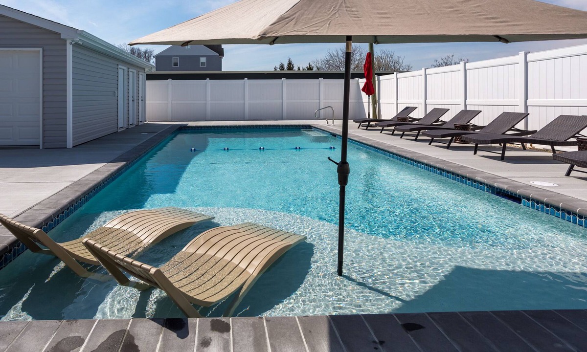 West Rehoboth House | Rehoboth Beach Private Pool Sleeps 12 Parking Clean