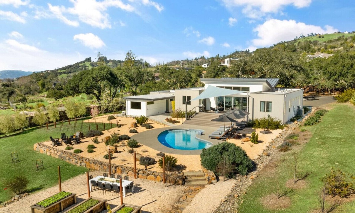 Santa Rosa House | Secluded Wine Country Luxury | Vineyard Views, Saltwater Pool, Sauna, Game Room
