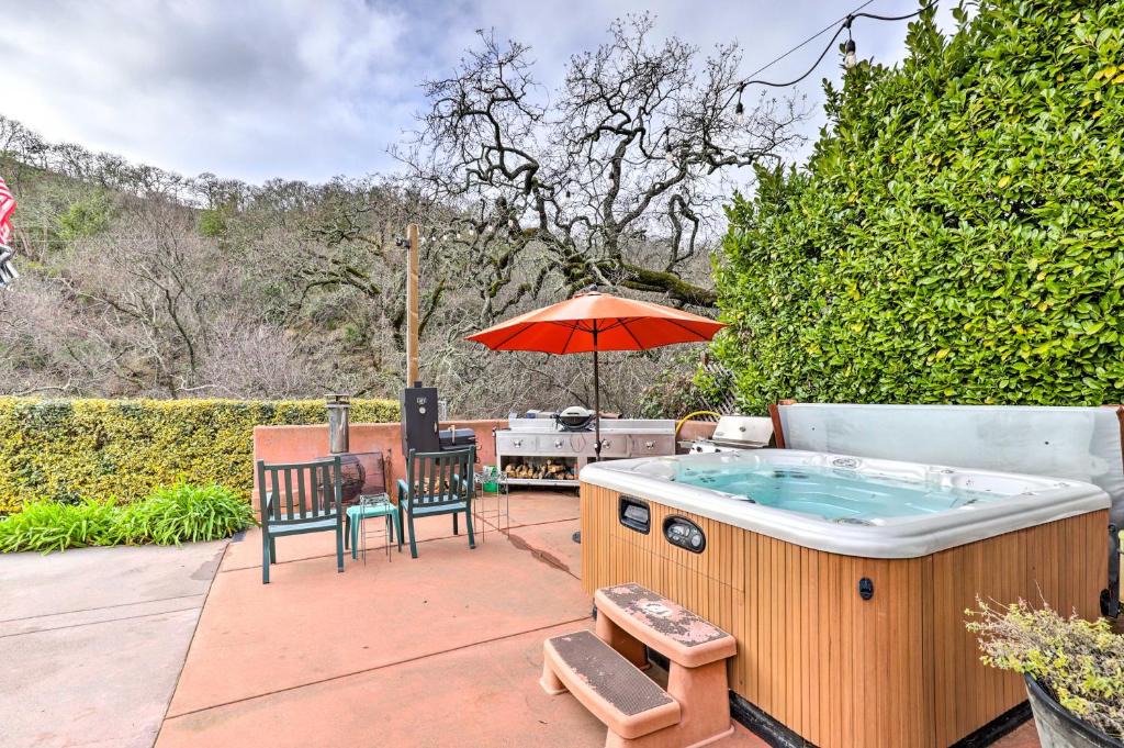 Glen Ellen House | Wine Country Retreat at Private Creekside House!