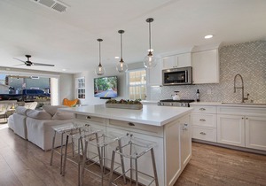 Indoor/Outdoor Living with Stackable Doors, Firepit, BBQ, Outdoor Heater & More!
