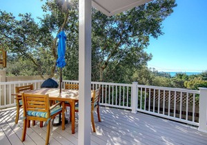 Peaceful & Charming Cambria Beach Home With Ocean View Deck