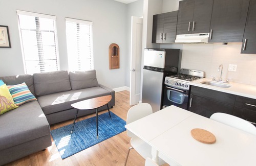 East Village Apartment | Adorable Corner 1-Bedroom near Convention Center
