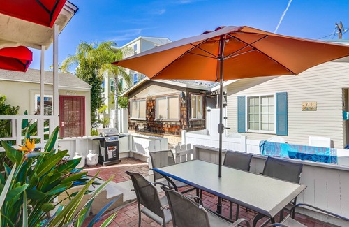 Mission Beach House | Dog-friendly beach home w/private patio, wine bar, gas grill, washer/dryer