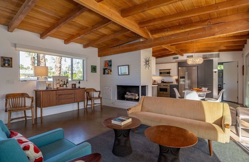 Tahquitz River Estates House | Mid Century Home with Casita Modern Olive