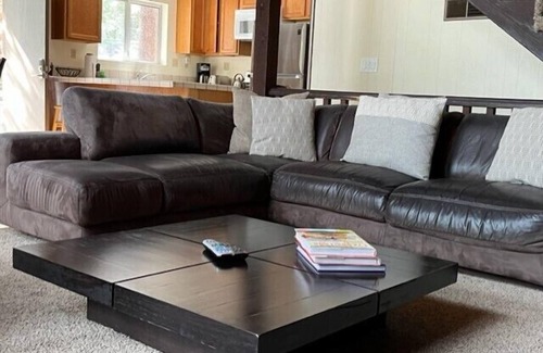 Pioneer Trail House | Only 5 Miles to Lakes, Skiing and Casinos, Fun Tahoe Cabin in the Woods with Pool Table, Hot Tub, Wet Bar & Foosball Table