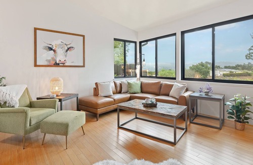 Las Positas House | Private lot, with city and ocean views, & hot tub
