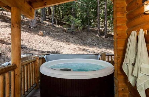 Pioneer Trail House | A True Tahoe Log Home-Surrounded By Forest, hot tub, privacy, great location.