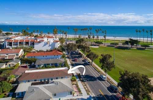 Milpas House | Bright and Airy Coastal Condo Just a Half Block Away From East Beach!