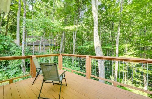 Maggie Valley House | Creek View + Hot Tub: Woodsy Maggie Valley Cottage