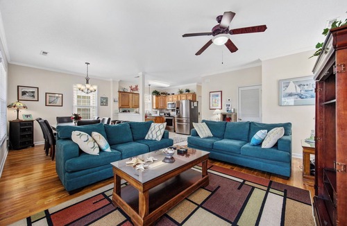 Surfside Beach House | Elevator, A+ Home, Near Beach & Ocean, 5BR/5.5BA, Porches, Pvt Pool, Golf Cart