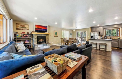 Tahoe Paradise Cabin | Family Cabin with Hot Tub, Game Room, and Fenced