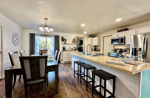 Crescent City North House | Family friendly coastal house. Pet Friendly, Big screen tv's in every room!
