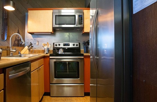 Majestic Pines Condo | Garage right under condo w/120V outlet for EV charger