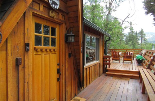 Upper Moonridge House | Hillside Hideaway -View of Ski Slope from Charming Deck