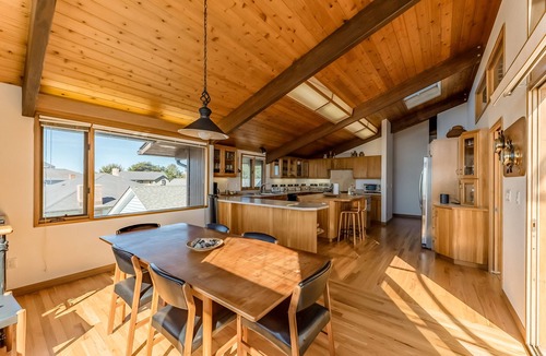 Crescent City North House | Luxurious home boasting ocean views, a sauna, pool table, and more