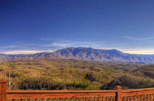 Sevierville Cabin | Nestled Inn: Breathtaking Mountain View - Brand New Hot Tub - Luxury Cabin