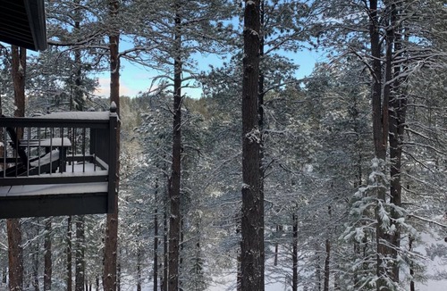 Kachina Village House | Sarah's Sanctuary Mountain Pines - 4 Gorgeous Deck Views of the Forest. HOT TUB!