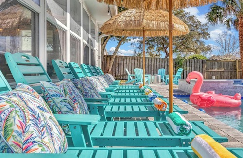 Dolphin's Cove House | Seaside Paradise: Dive into Luxury with Saltwater Pool, Spa, and Chemical-Free Bliss