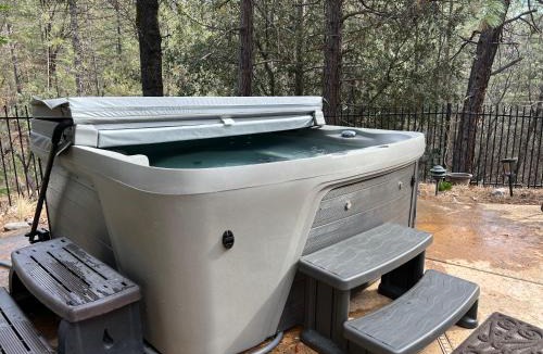 Lakehead House | Shasta Lake Luxury Log Cabin: Hot tub & Pool