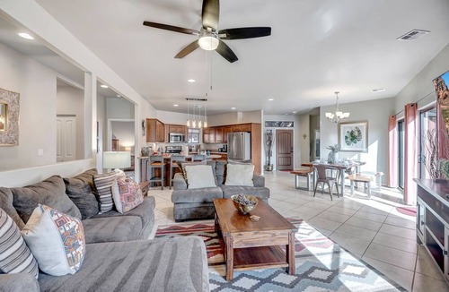 Oak Creek House | Spacious 3BR Sedona villa with forest views, patio, Wi-Fi, and garage.
