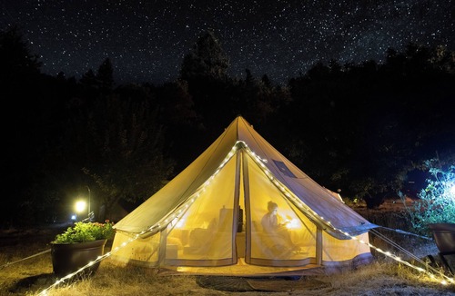Burnt Ranch Bed & Breakfast | Tranquil Mountain Glamp: Swimming, Organic Meals, Hike Trails + Kayaking