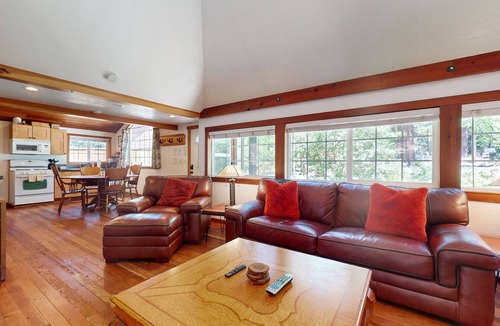 South Lake Tahoe House | Updated Tahoe Home with Hot Tub On Bus Route to Stateline & Skiing