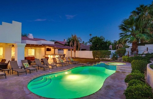 Magnesia Falls Cove House | Vibrant, Dog-Friendly Home with WiFi, Private Pool, Spa, & Outdoor Kitchen