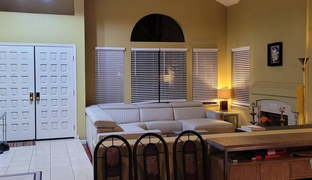 BED ROOM 1: MODERN COMFORTS: BEST FOR 1-2 GUESTS: