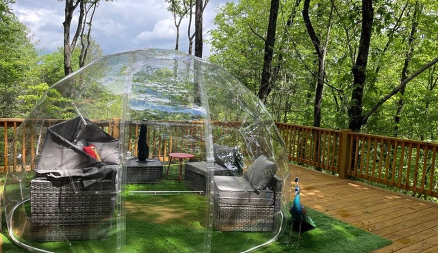 Close to Downtown Luxury Cabin Hot Tub GeoDome and More!