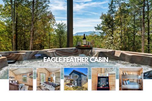 Eagle Feather Cabin- Modern Retreat, Hot Tub, Games & Scenic Yard Escape