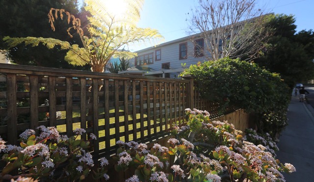 Historic house with modern comforts and large deck and garden close to the beach