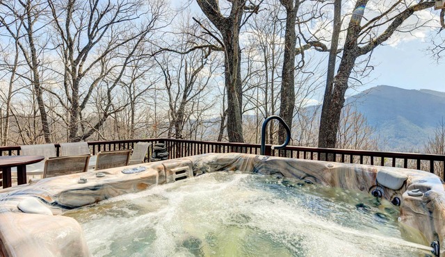 Hot Tub, Decks & More! Serene Maggie Valley Home