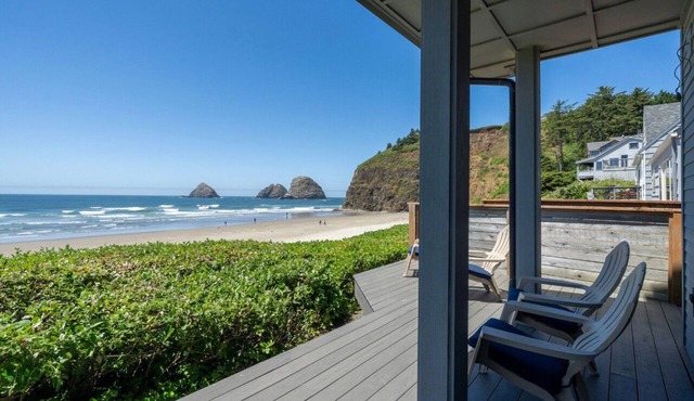 Rare Oceanfront Home Directly on the Sand in Oceanside, Oregon! The Finley!