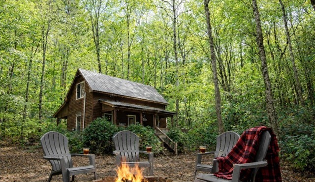 Secluded Cabin on Suches Creek and in the National Forest for a Relaxing Georgia Getaway