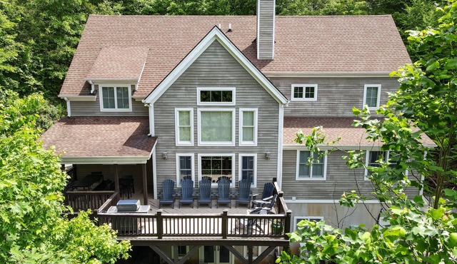 Timber Ridge Falls | Luxurious, Timber Frame Lodge | Hot Tub and Waterfall