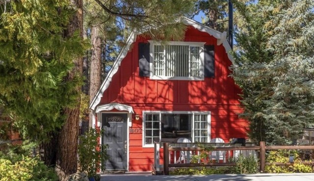 Top Rated Cabin Fenced Backyard with AC