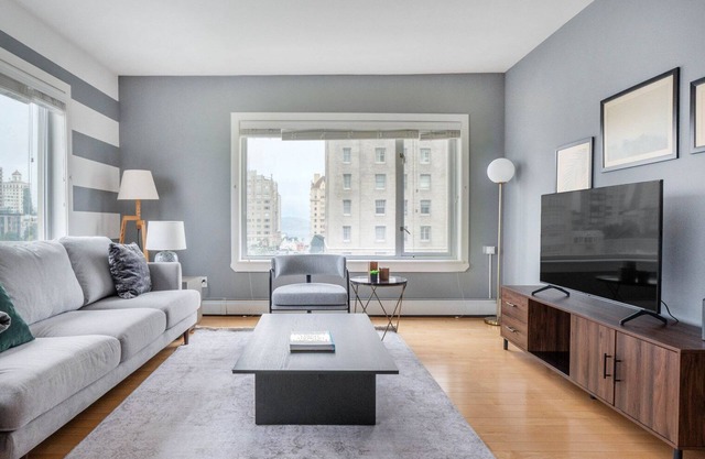 Airy Nob Hill 1BR w/Sauna + Gym, near Union Sq by Blueground