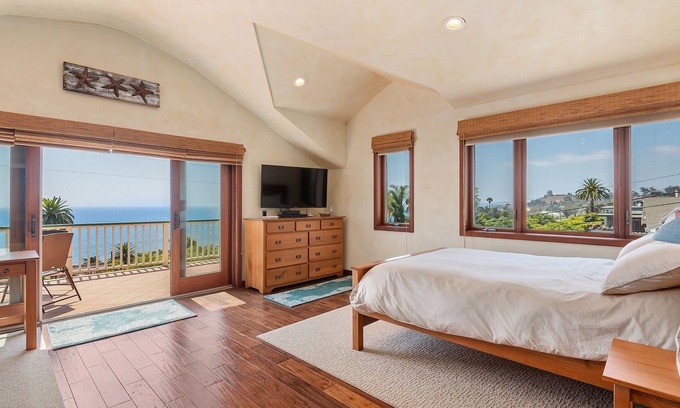 Summerland House | Blue Ocean View Retreat | Steps from the Beach | Perfect Coastal Getaway