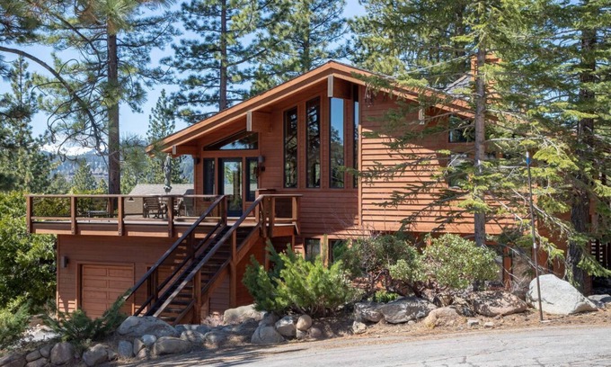 Dollar Point House | Bright lakeview home near Tahoe City, huge sunny lakeview deck