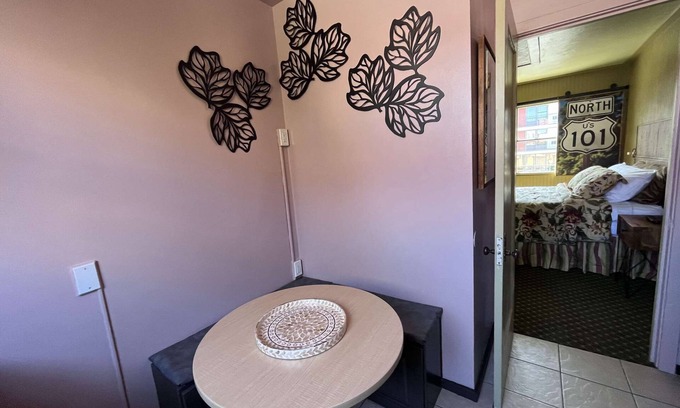 Marina District House | Elegant street-facing room with a private kitchen