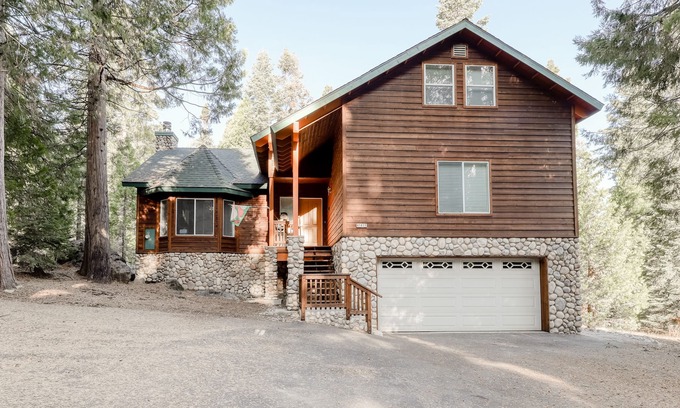 Shaver Lake Cabin | Forest View Home w/Partially Covered Deck - Great for Anglers, Boaters & Skiers