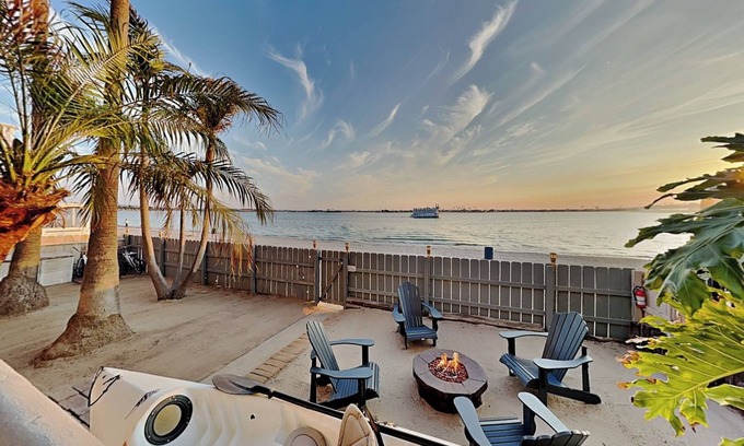 Crown Point House | Gorgeous Waterfront Sail Bay Home with Amazing Westward facing Bay and Sunset Views!