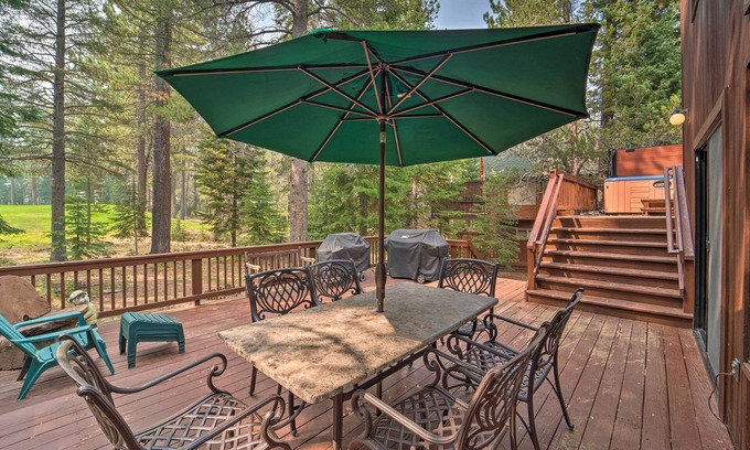 Truckee House | Hot Tub & Deck: Truckee Golf Course Home