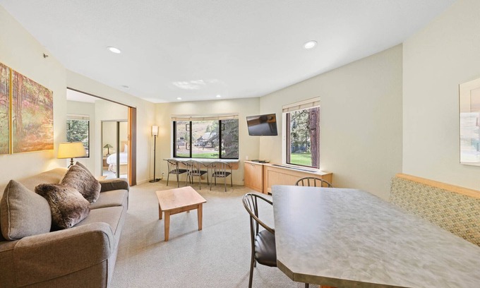 Olympic Valley Condo | NEW LISTING! Palisades Tahoe Lodge 1-Bedroom Ski-in/Ski-out#241